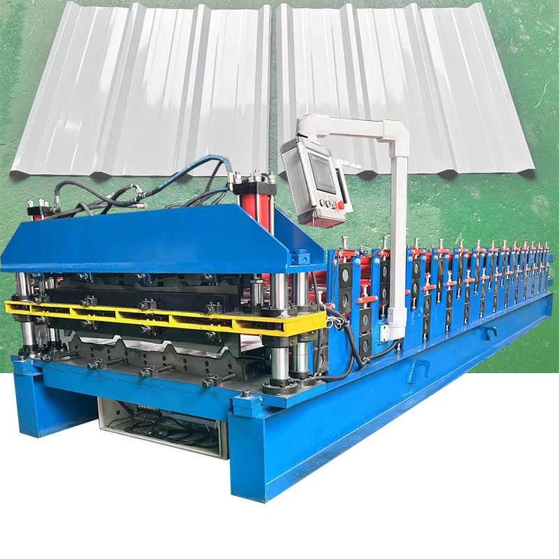 Hangzhou Single Layer Corrugated Roll Forming Machinery Manufacturers Tile Zinc Roof Sheet Corrugated Roll Forming Machine