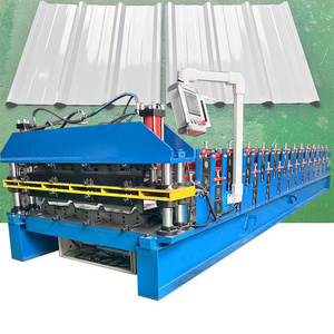 Hangzhou Single Layer Corrugated Roll Forming Machinery Manufacturers Tile Zinc Roof Sheet Corrugated Roll Forming Machine