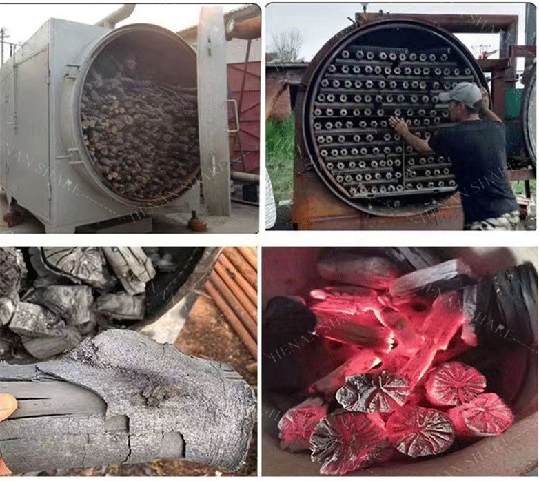 Wood straw charcoal kiln carbonization furnace biomass carbon regeneration kiln