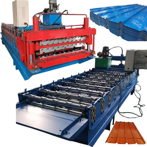 Automatic Corrugated Roll Forming Machine Roofing Iron Sheet Making Machine Tile Roll Forming Machine