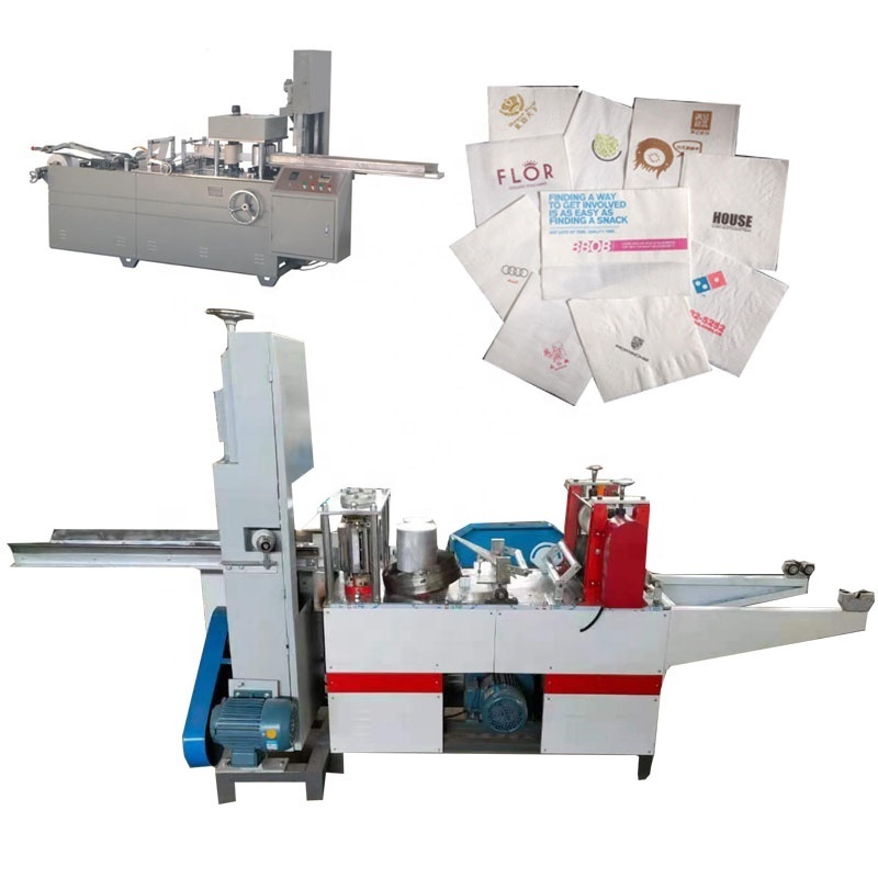 Nonwoven napkin paper embossing press folding machine napkin tissue paper making machine