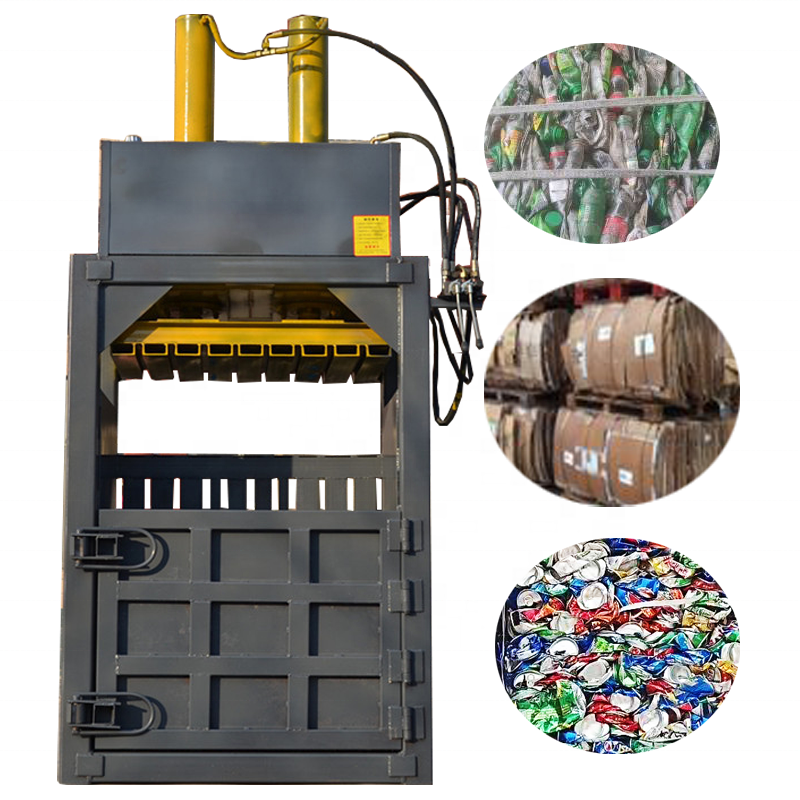 Multi Functional Plastic Bottle Compactor Hydraulic Baler Scrap Baling Machine for Clothes