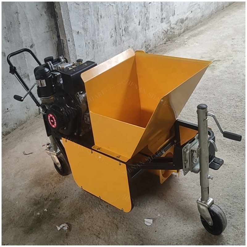 Slipform paver concrete curb extruder making kerb laying machine