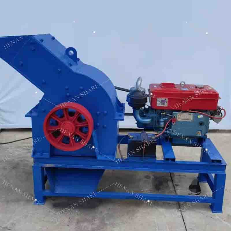 Small Size Stone Soil Hammer Crusher Hammer Mill Crusher Machine for Gold Mining Mobile Stone Crusher with Diesel Engine 8HP