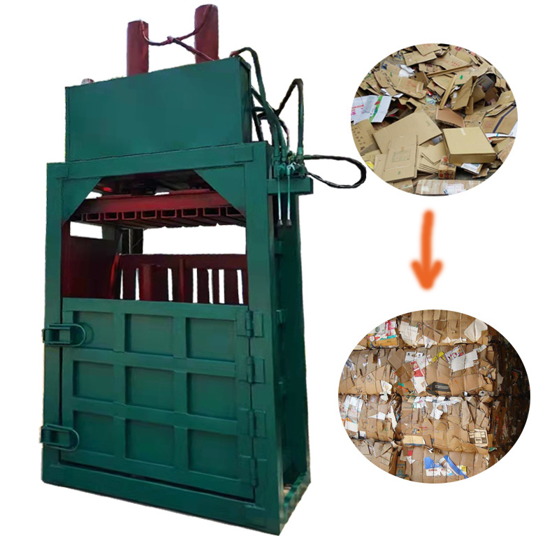 10kg Rag Baler Machine Baler Machine for Aluminum Cans Hydraulic Cardboard Scrap Metal Balers Baling Machine Hydraulic Press