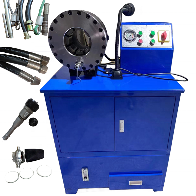 Pipe fitting high pressure hydraulic manual brake hose crimper crimping machine hose