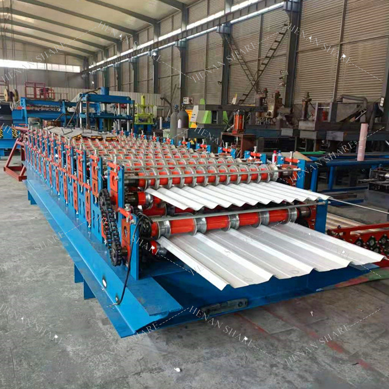 Automatic Corrugated Roll Forming Machine Roofing Iron Sheet Making Machine Tile Roll Forming Machine