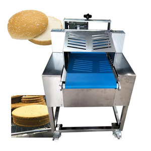 Burger and Hotdog Slicer Bagger Bread Hamburger Cutter Horizontal Cake Cutter Bread Slicer Machine for Bakery