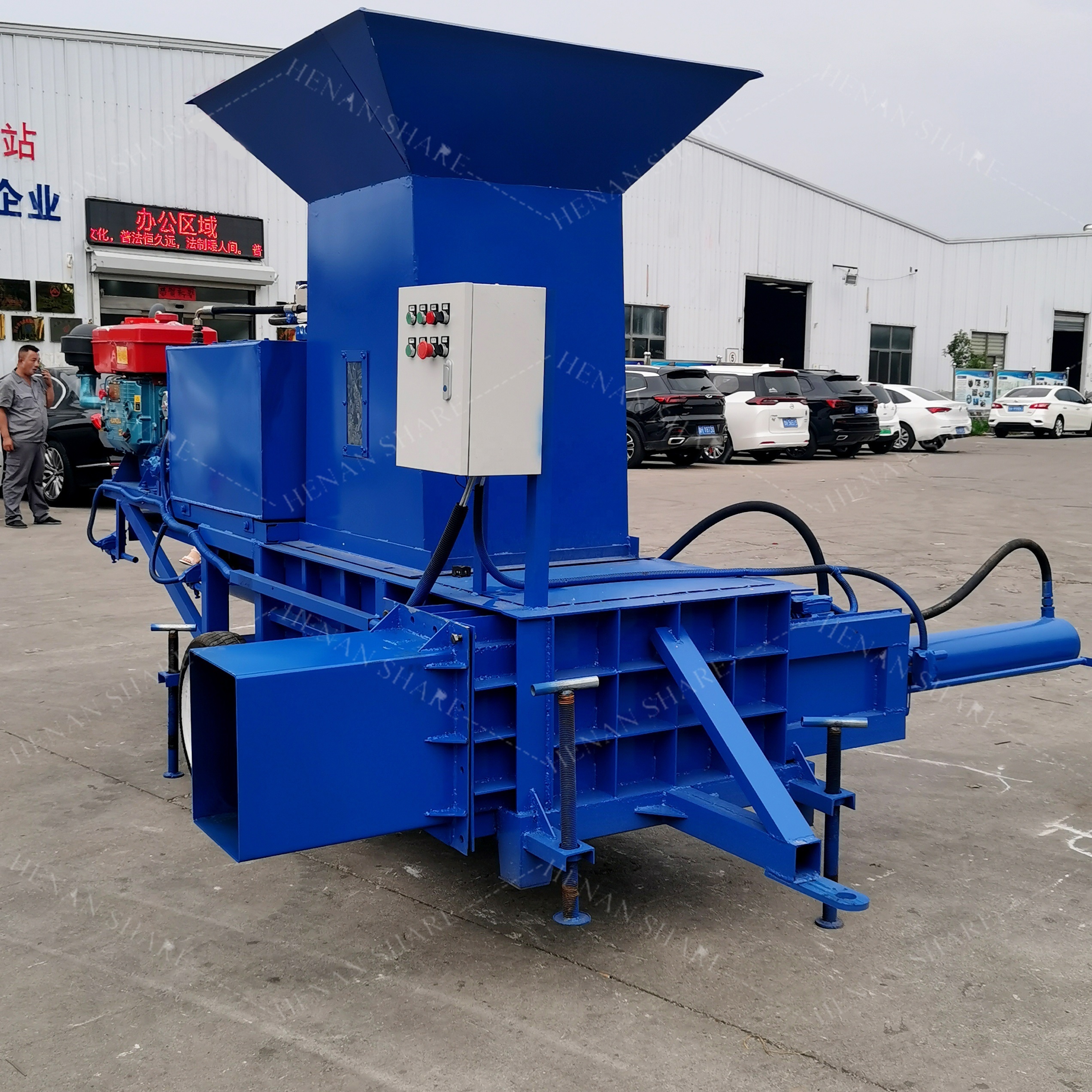 Multi Functional Horizontal Square Hay Pine Straw Baler for Sale 50kg Silage Packing Machine