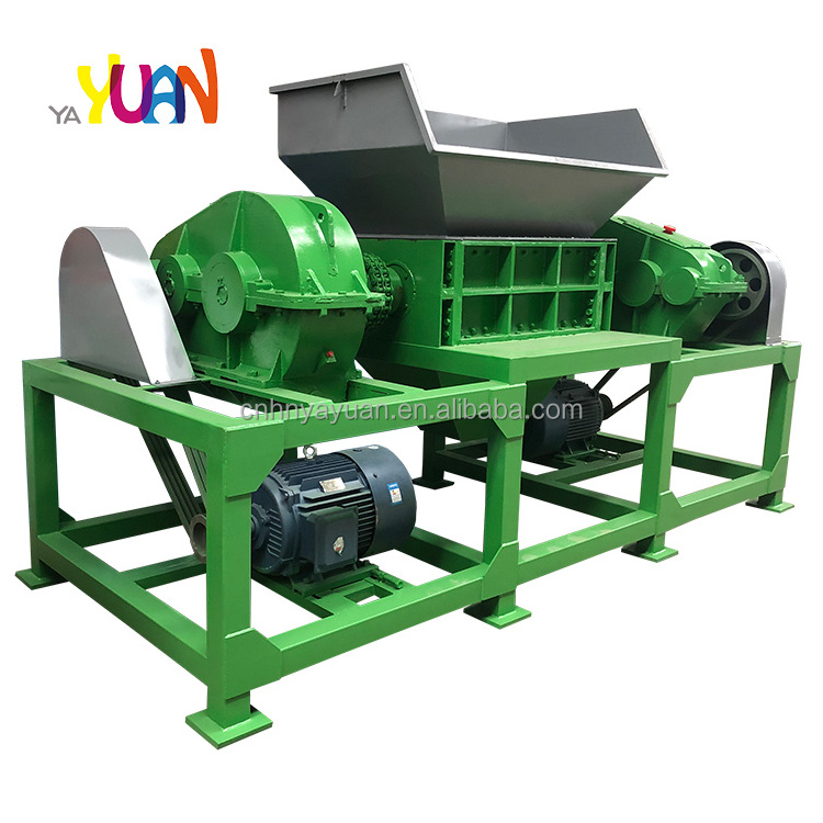 High quality big shredder machine mobile double-shaft shredder commercial plastic shredder