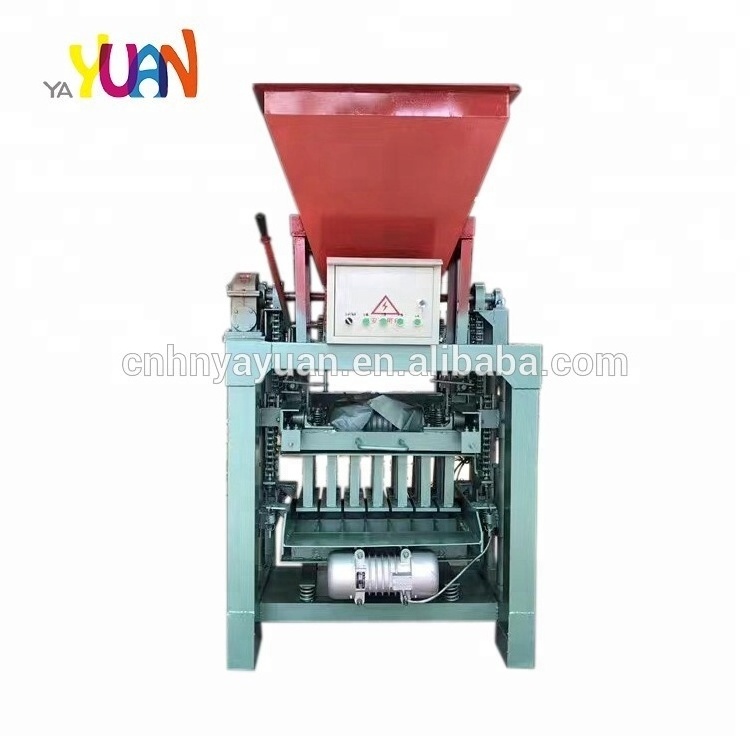 YYS4-35 easy operated concrete block making machine in Uganda manual simple small brick making machine