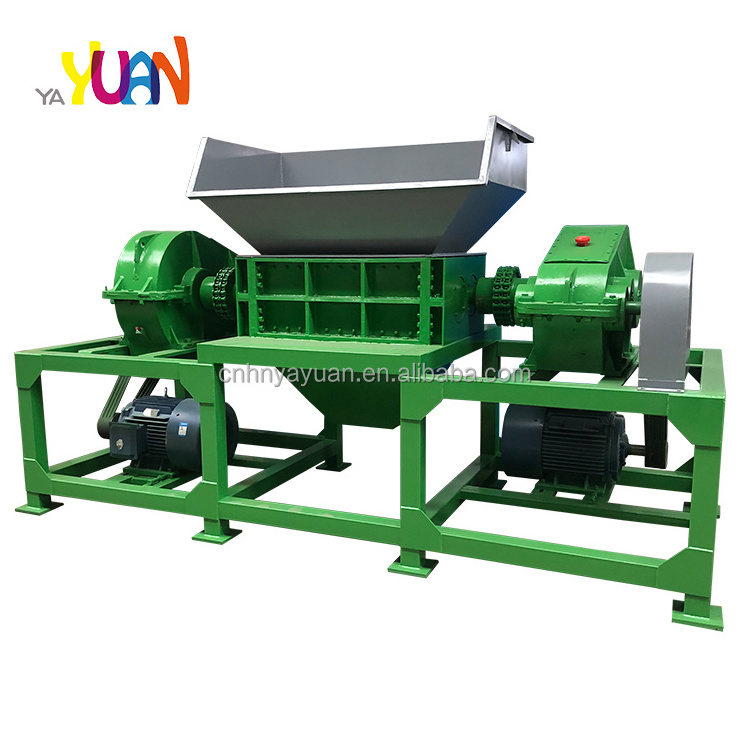 High quality big shredder machine mobile double-shaft shredder commercial plastic shredder