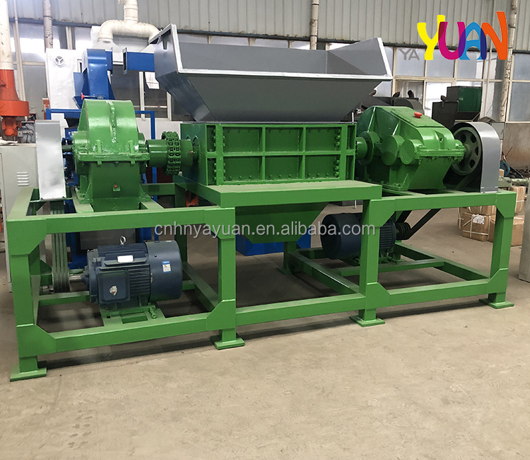 High quality big shredder machine mobile double-shaft shredder commercial plastic shredder