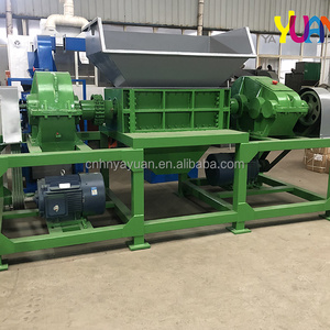 High quality big shredder machine mobile double-shaft shredder commercial plastic shredder