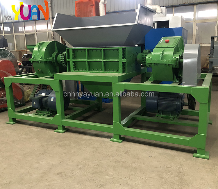 High quality big shredder machine mobile double-shaft shredder commercial plastic shredder