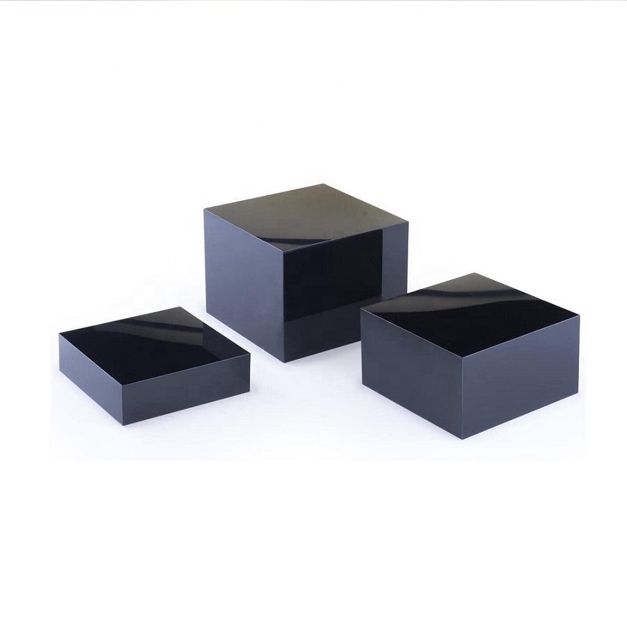 Matte Hollowed Acrylic Risers Display Cubes