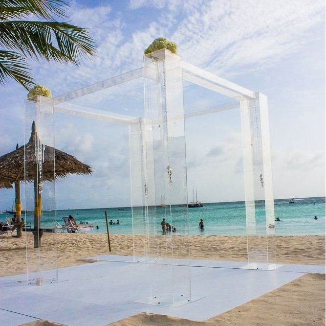 VONVIK Clear Acrylic Decorating Gazebo for Wedding