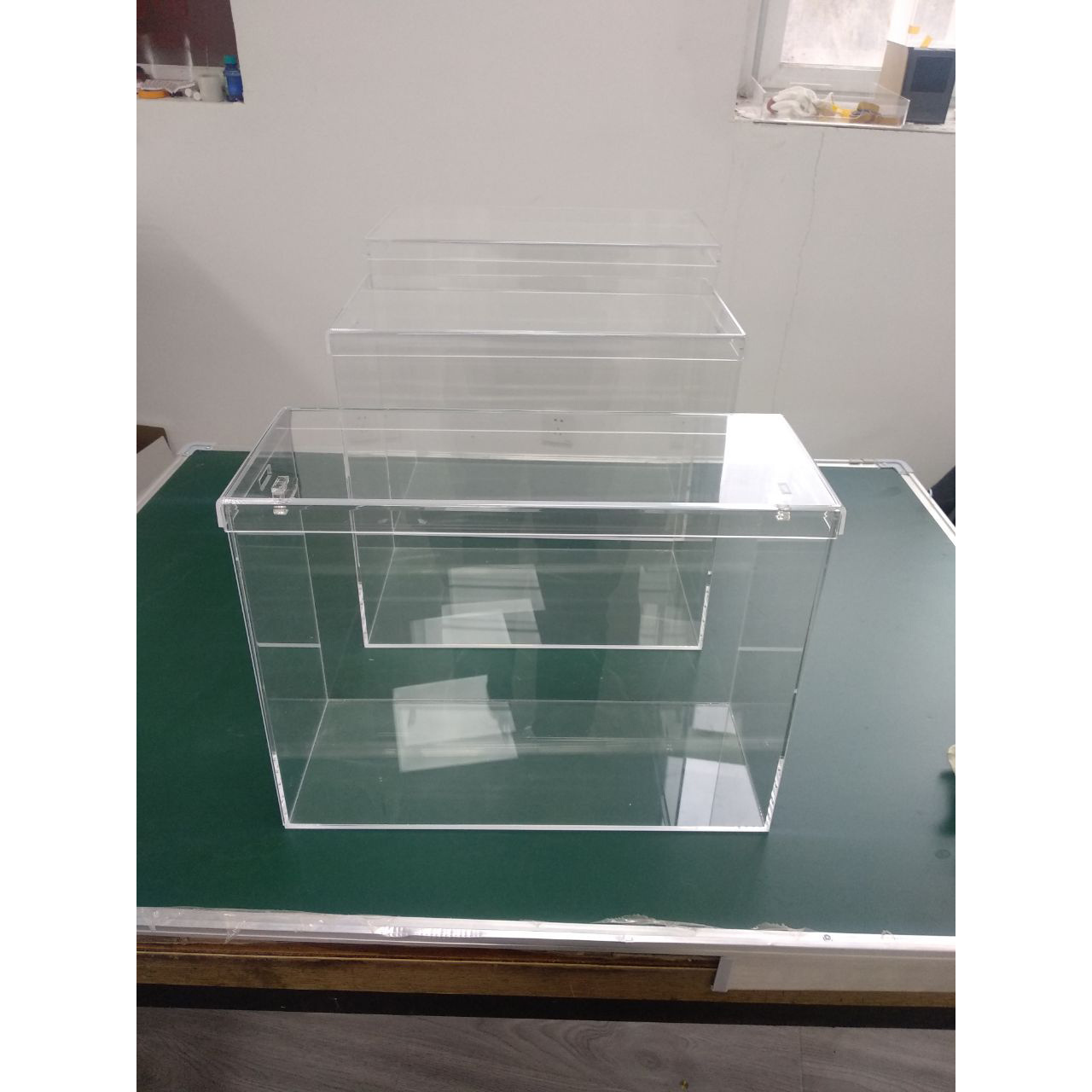 VONVIK Wholesale Clear Acrylic Hand Bag Display Box With Lid Dust-Proof Organizer Box