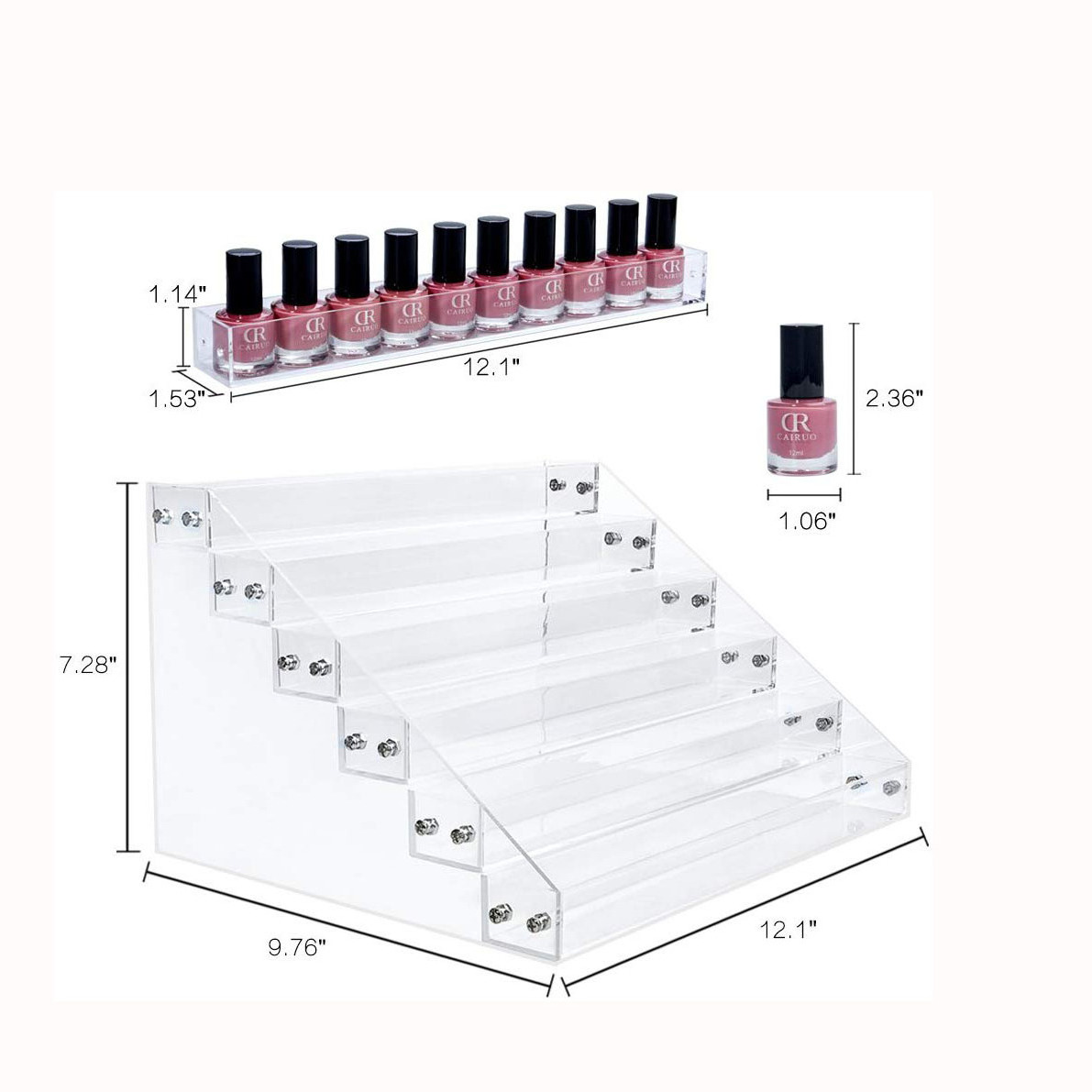 Top Factory Direct Sell Acrylic Display Stand Nail Polish Rack Stand