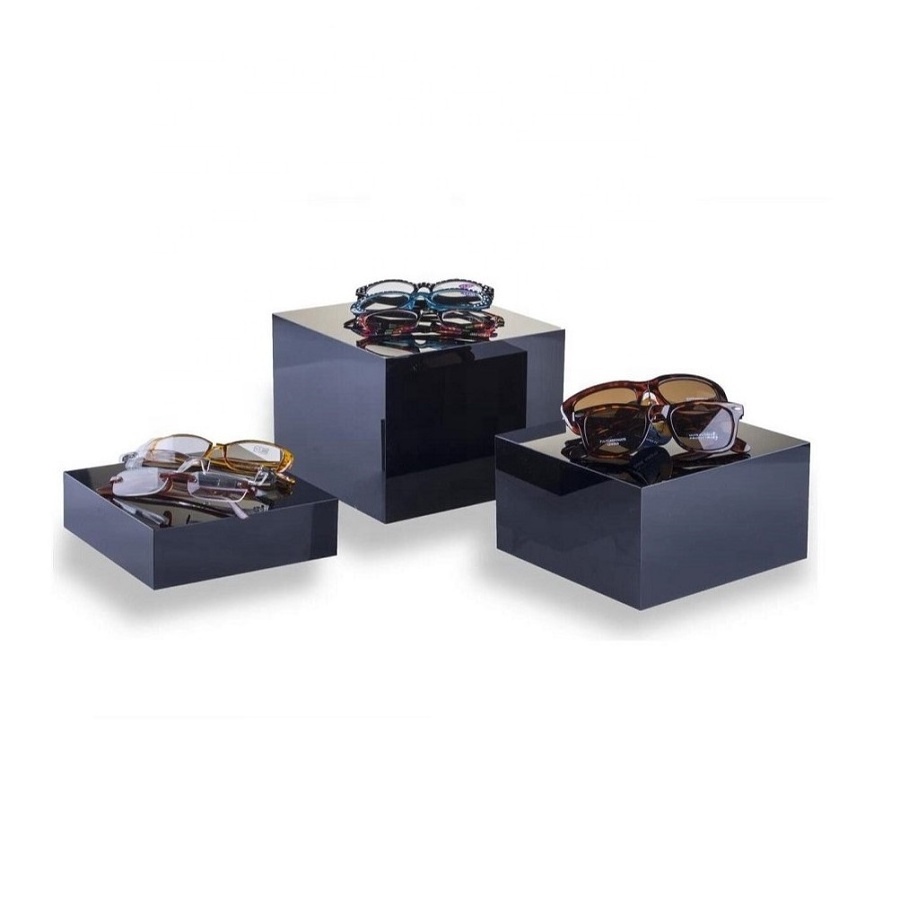 Matte Hollowed Acrylic Risers Display Cubes