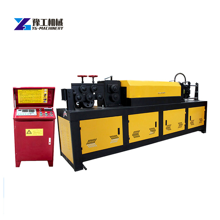 Hot Selling 12mm Rebar Straightening Cutter Bender Machinery Stainless Bar Steel Bending Metal Straightening Cutting Machine