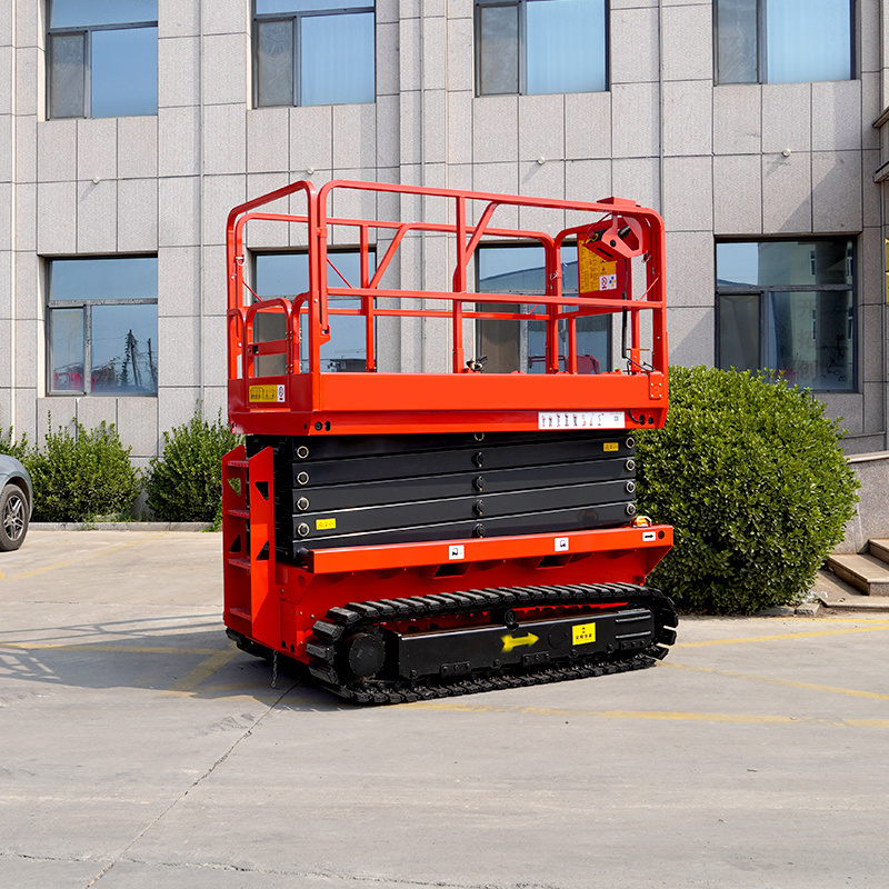 300Kg 4-14M Drive Motor Low Cost Automatic Battery Power Electric Hydraulic Scissor Lift Scaffolding For Sale