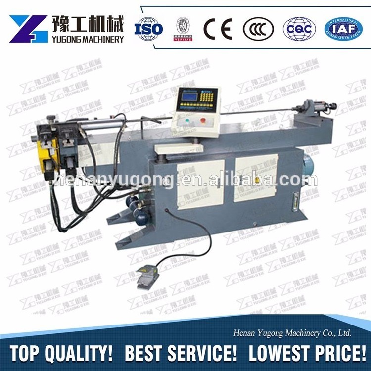 YG hot sale 90 degrees double head steel pipe bending machine for commercial usage