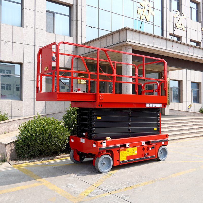 EPT1214LDS Hydraulic Outrigger Crawler Self Propelled Mini Tracked Scissor Lift Aerial Elevating Work Platform