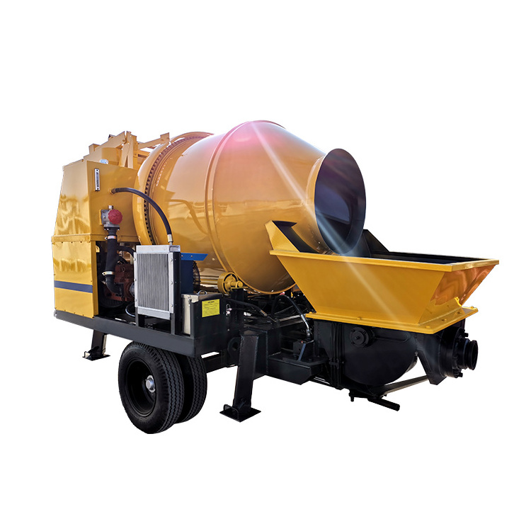 2023 Trailer Mounted Concrete Mixing Pump With Electric&Diesel Motor Small Mini Concrete Pump Machine