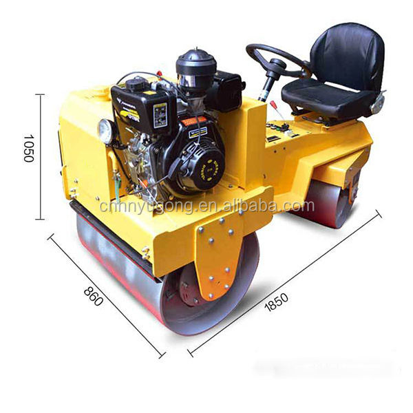 YG 3t static roller hamm road compactor car stainless steel roller