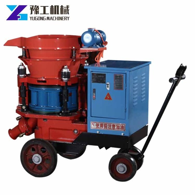 Tunnel use rotor type PZ 5m3/h dry shotcrete machine