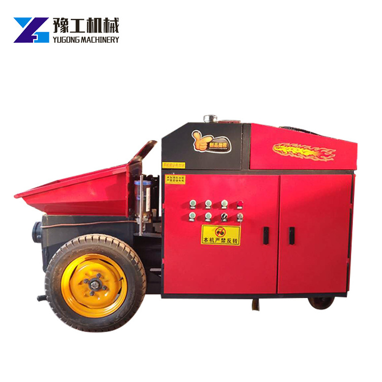 High performance mini 6m3/h concrete mixer pump mobile