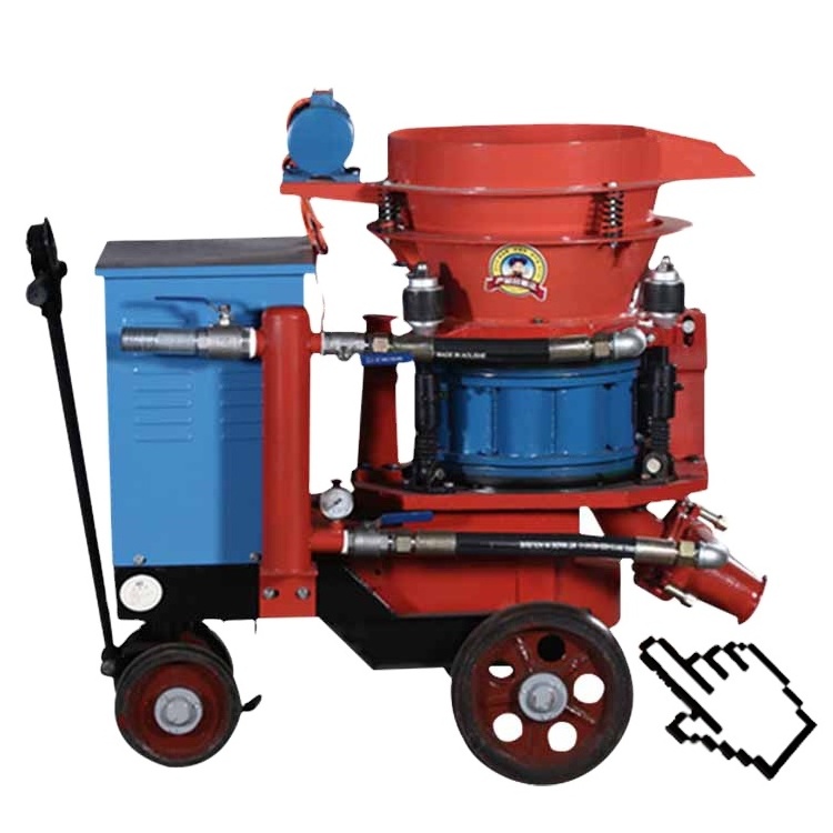 Tunnel use rotor type PZ 5m3/h dry shotcrete machine