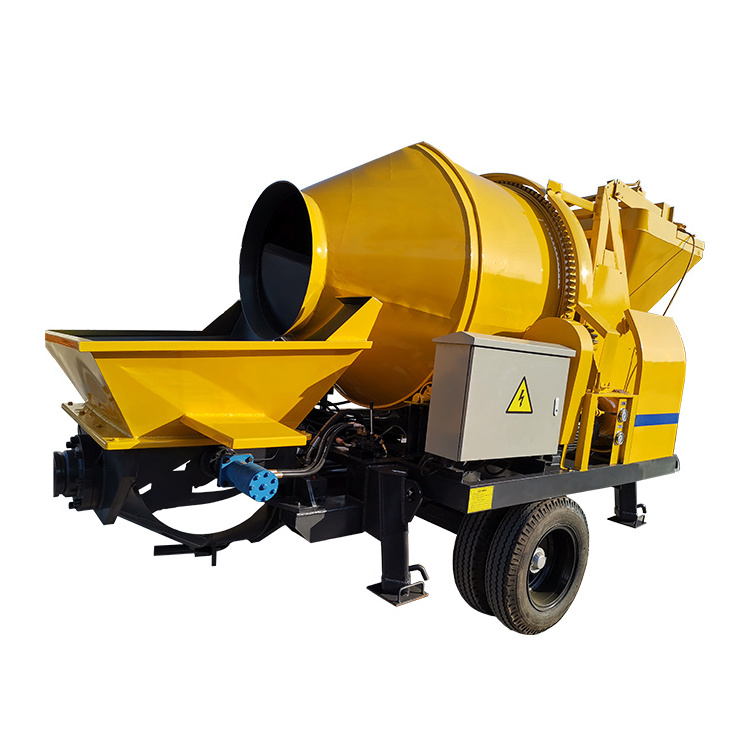 2023 Trailer Mounted Concrete Mixing Pump With Electric&Diesel Motor Small Mini Concrete Pump Machine