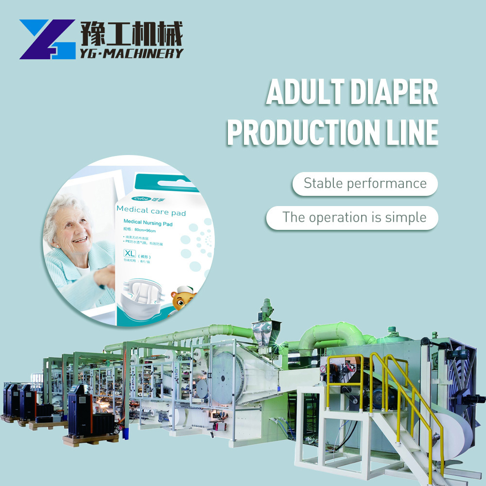 Fully automatic adult diaper making machine baby diaper manufacturing machine