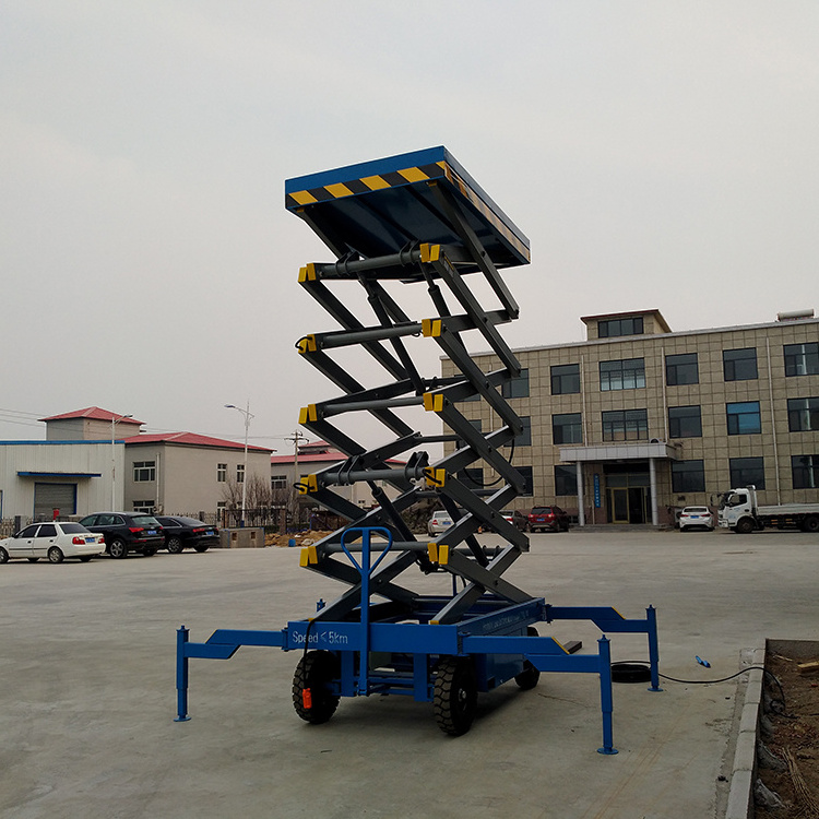 10 ton hydraulic scissor lifting platform light goods materials hydraulic lift platform wheel chair stair step platform lift