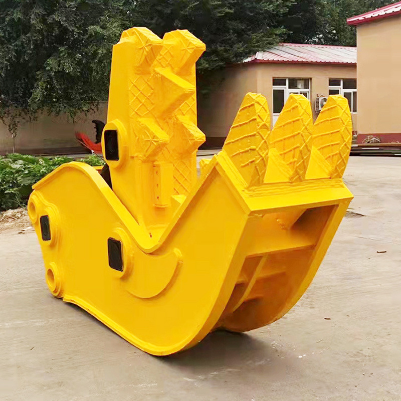 New Design Professional Supplier Metal Cut Tree Attachment Mini Shear Removal Excavator Machine For Mini Excavator