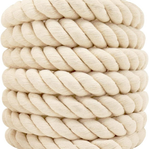 White Cotton Rope Natural Nautical Rope for Crafts, Decorations, Basket Making, Plant Hangers