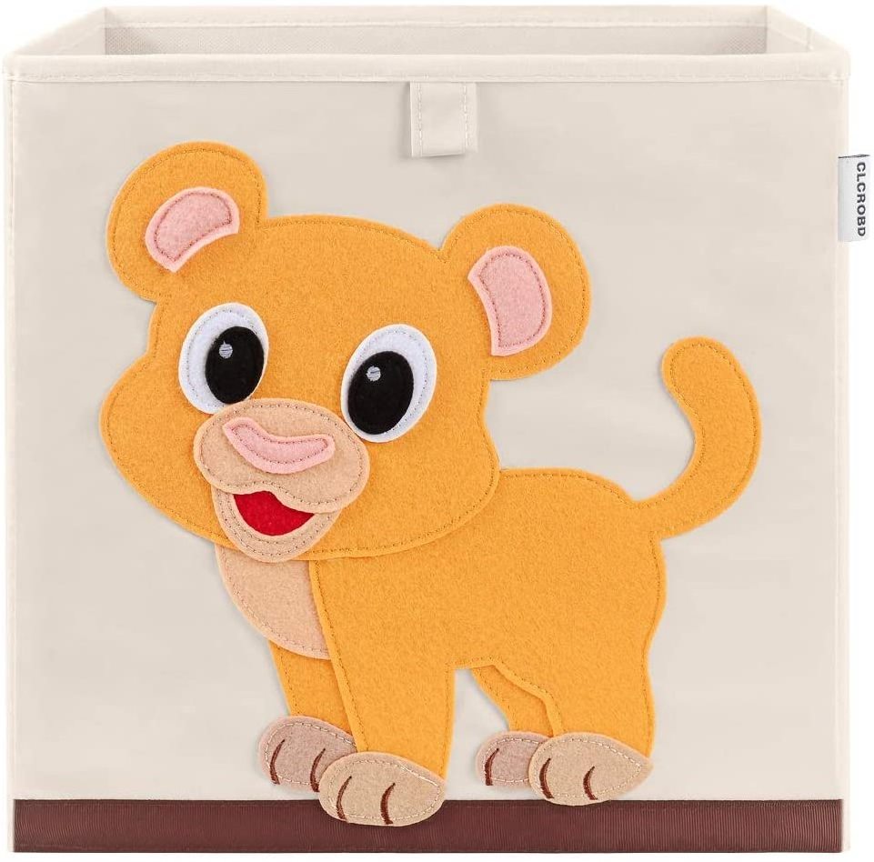 Foldable Animal Cube Storage Bins Fabric Toy Box/Chest/Organizer for Kids Nursery