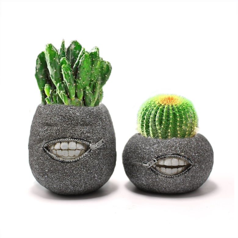 Cartoon design pot Resin Crafts Artificial Sculpture Outdoor Garden Decoration polyresin flower pot