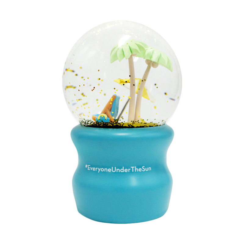 beach scene snow globes ocean sea snowball with sparkling glitter collectible novelty ornament for Home Decor Birthday Christmas