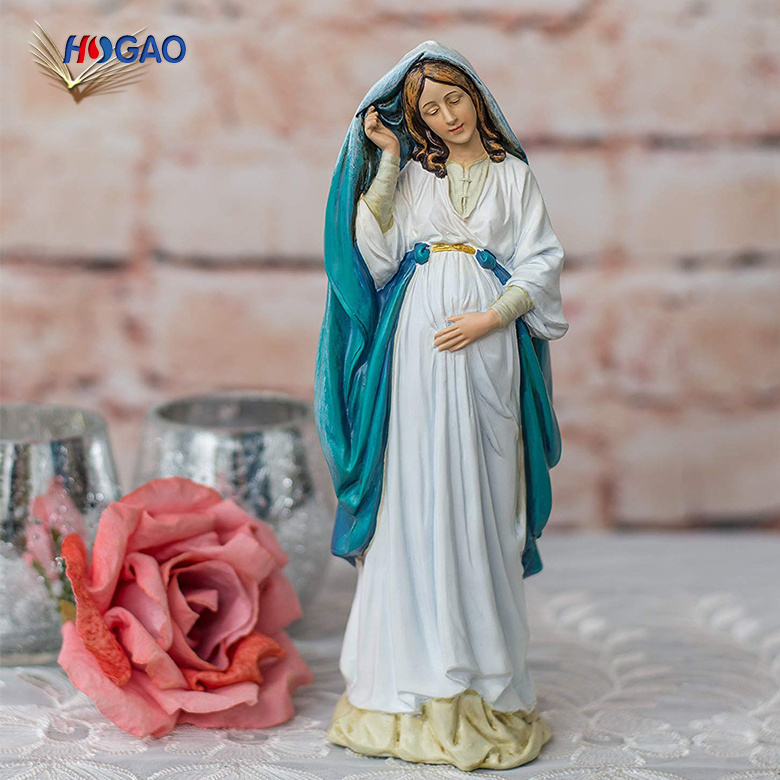 Wholesale estatuas religiosas cheap religious resin gifts items catholic Virgin Mary statues for home decor