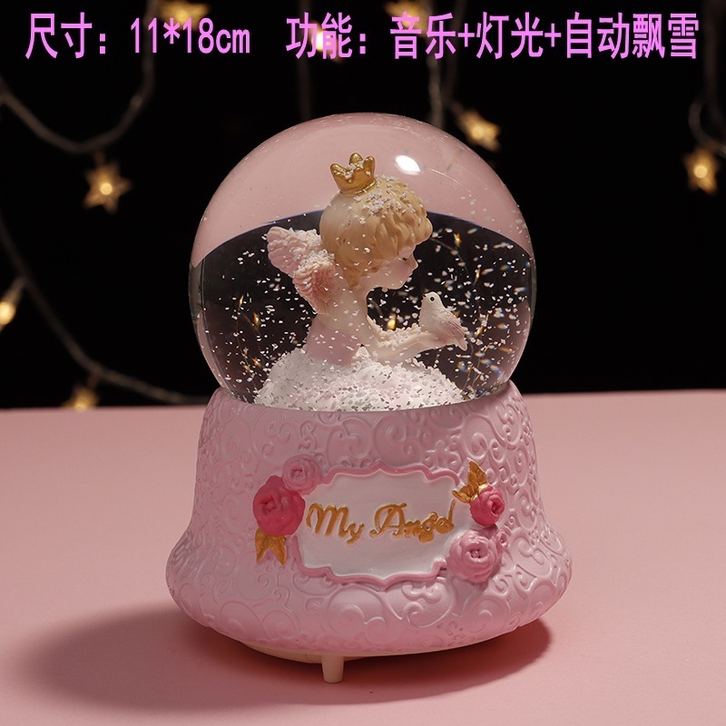 Custom angel snow globes snow globe for home decor water ball souvenir water ball snow globe  for gift angel ball