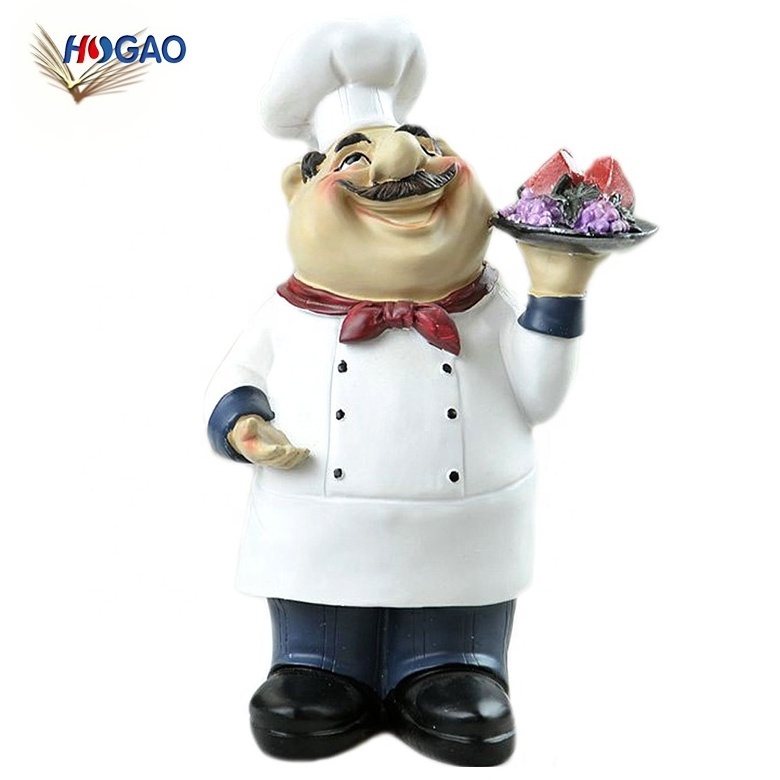 American country home decor Kitchen Decor Cooking Chef cake shop handicraft creation decoration designer resin statues