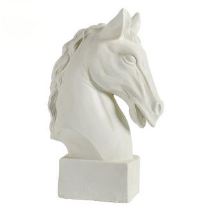 High Quality Large Resin Horse Head Sculpture ,Modern Polyresin Horse Head Statue Resin Ornaments