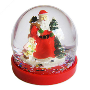 Cheap Plastic Snow Globe Snowman Christmas Decoration Snowball Water Globe