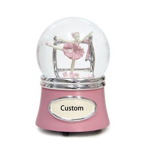 Custom Ballerina Snow Globe Christmas Music Snowglobes Ballet Recital Gifts