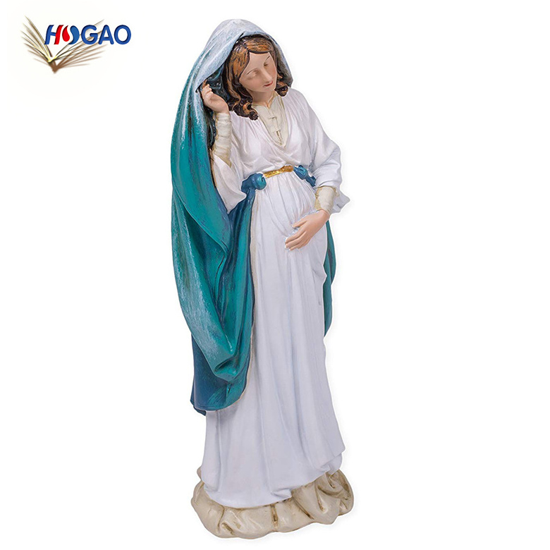 Wholesale estatuas religiosas cheap religious resin gifts items catholic Virgin Mary statues for home decor