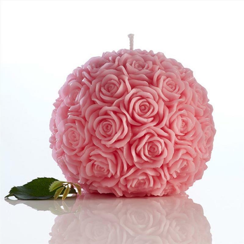 Handmade 100% Pure Beeswax Rose Shape Candles Rose  Candle for Wedding Sweet