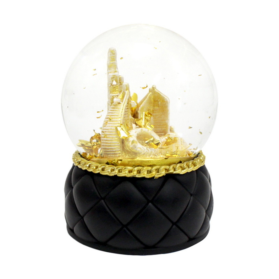 Custom dubai snow globe souvenir snowball cities with building